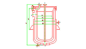 Glass lined sleeve-type heat exchanger
