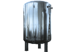 Stainless steel vertical storage tank