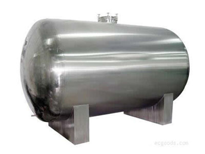 Stainless steel horizontal storage tank
